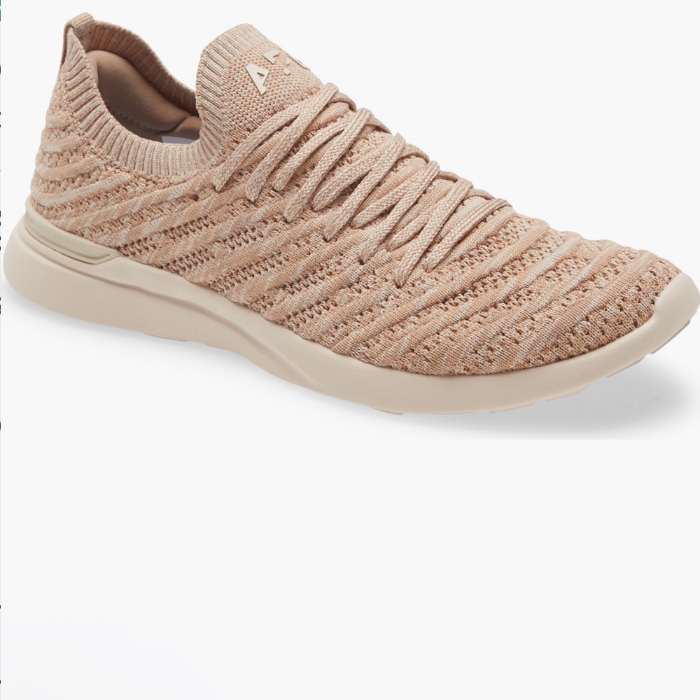 APL Tan Knit Sneakers with Flexible Sole